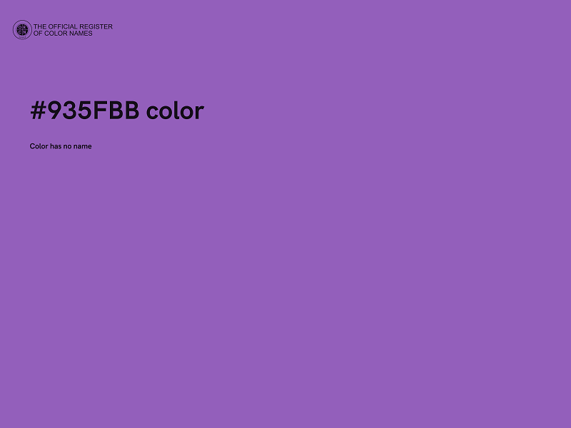 #935FBB color image