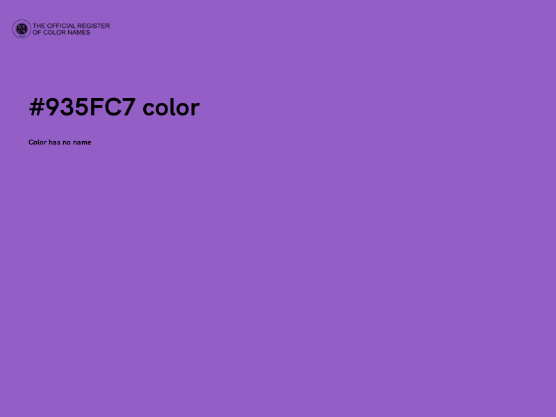 #935FC7 color image