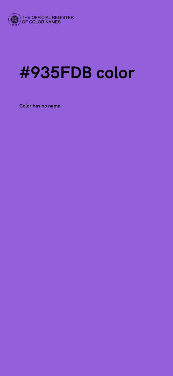 #935FDB color image