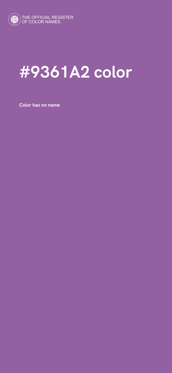 #9361A2 color image