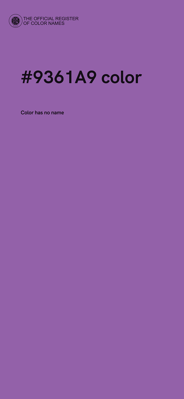 #9361A9 color image