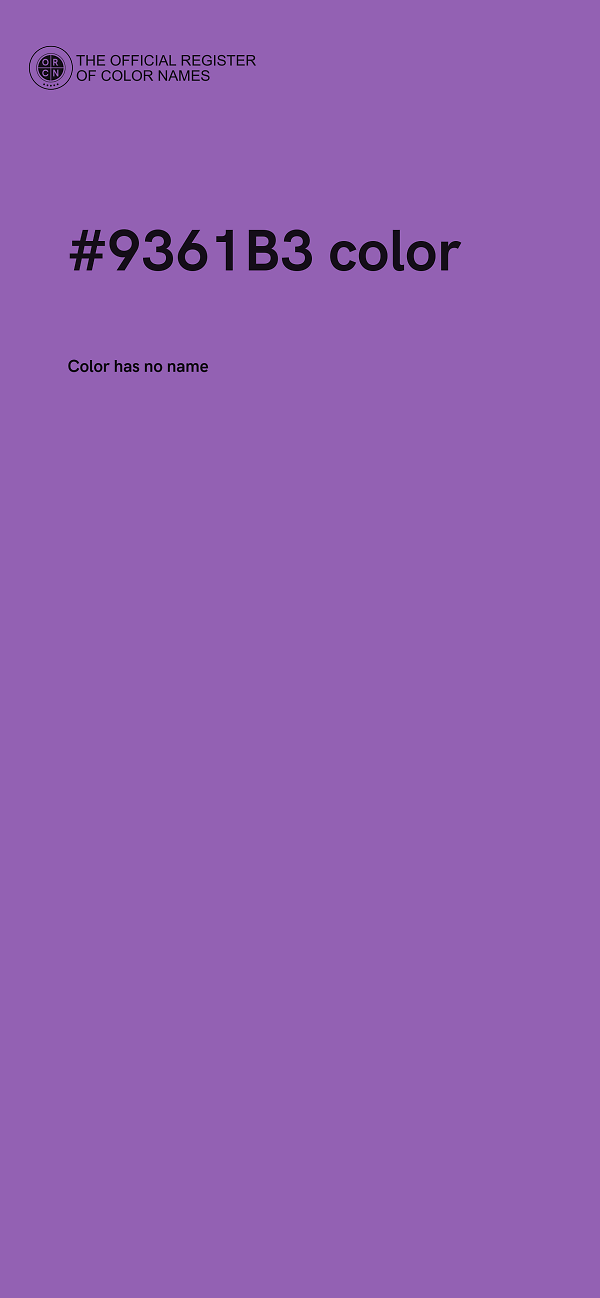 #9361B3 color image