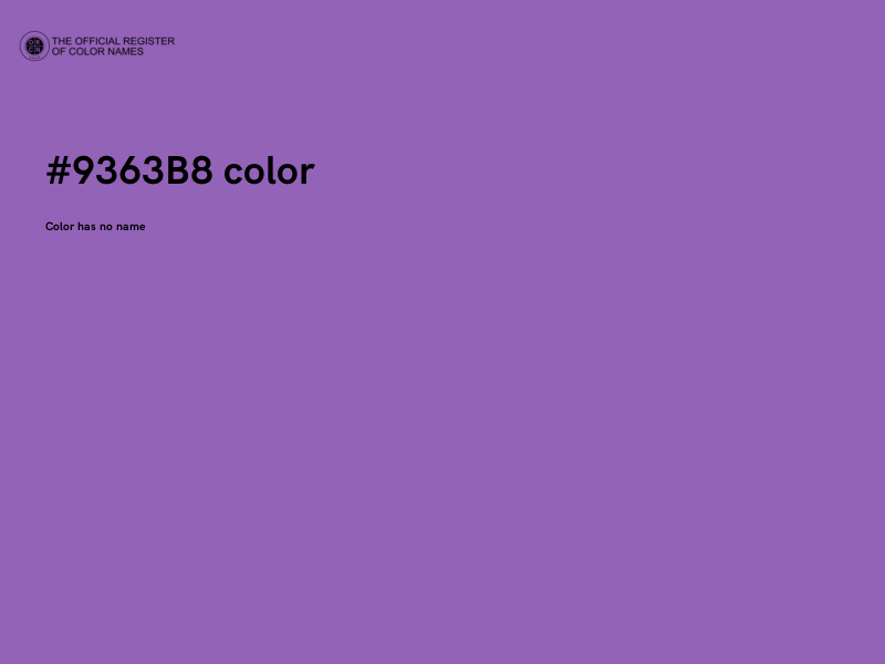 #9363B8 color image