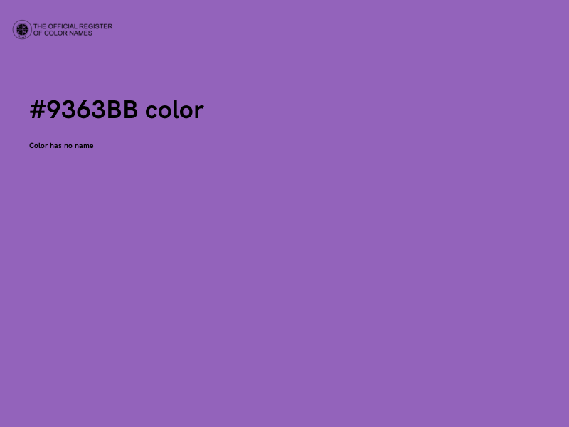 #9363BB color image