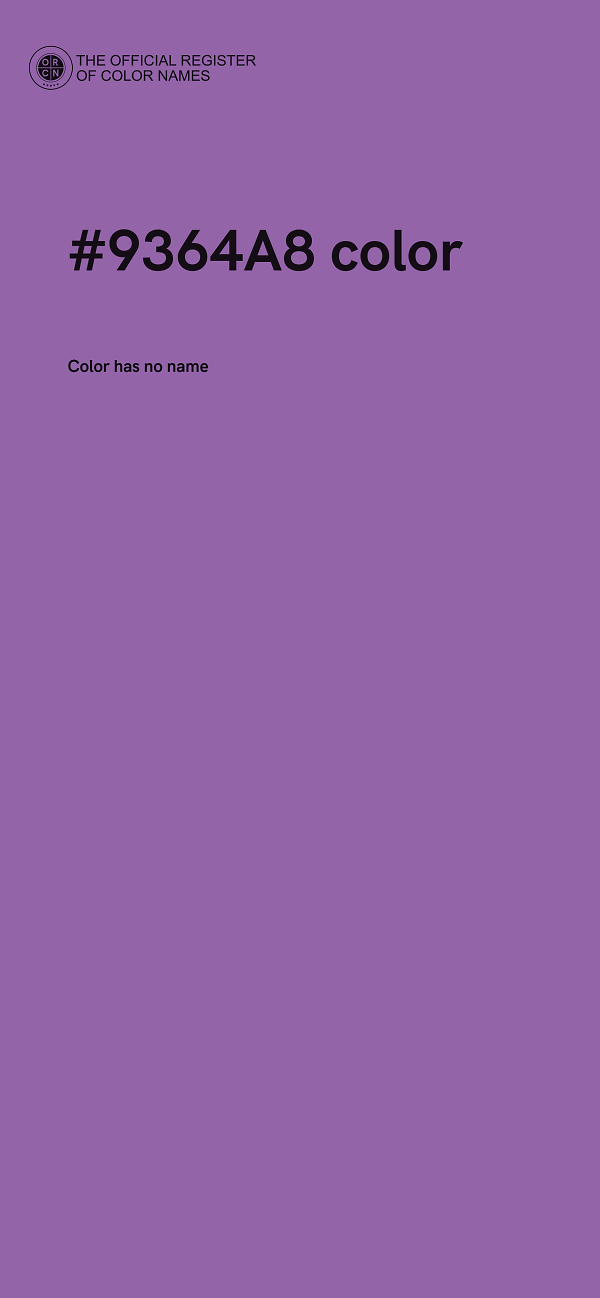 #9364A8 color image