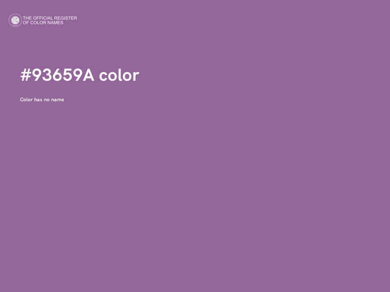 #93659A color image