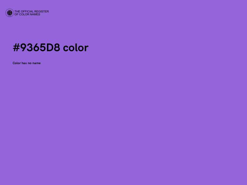 #9365D8 color image