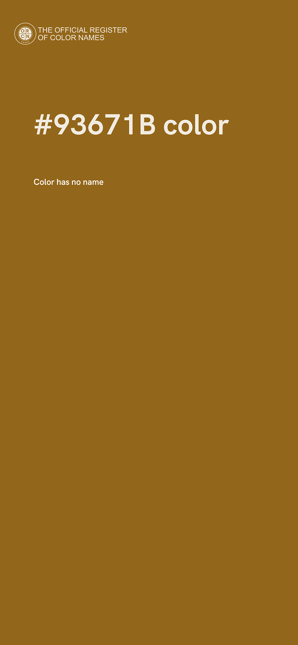 #93671B color image