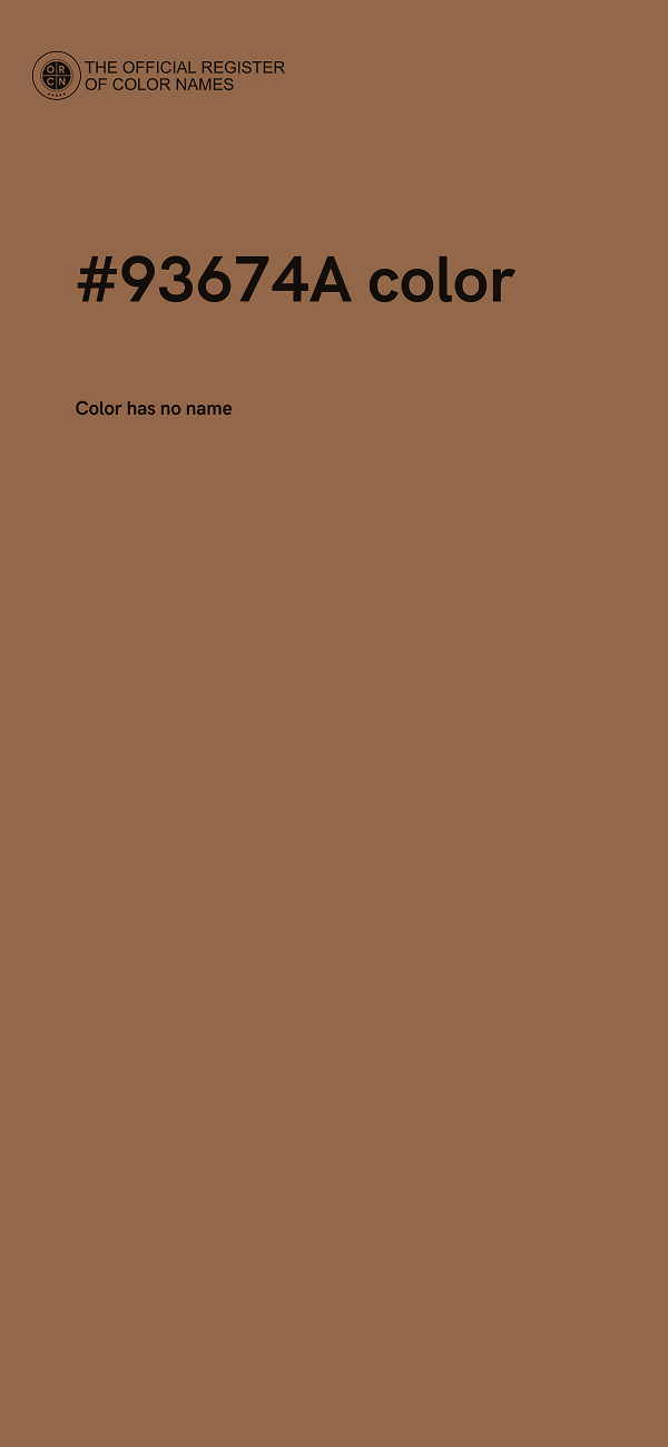 #93674A color image