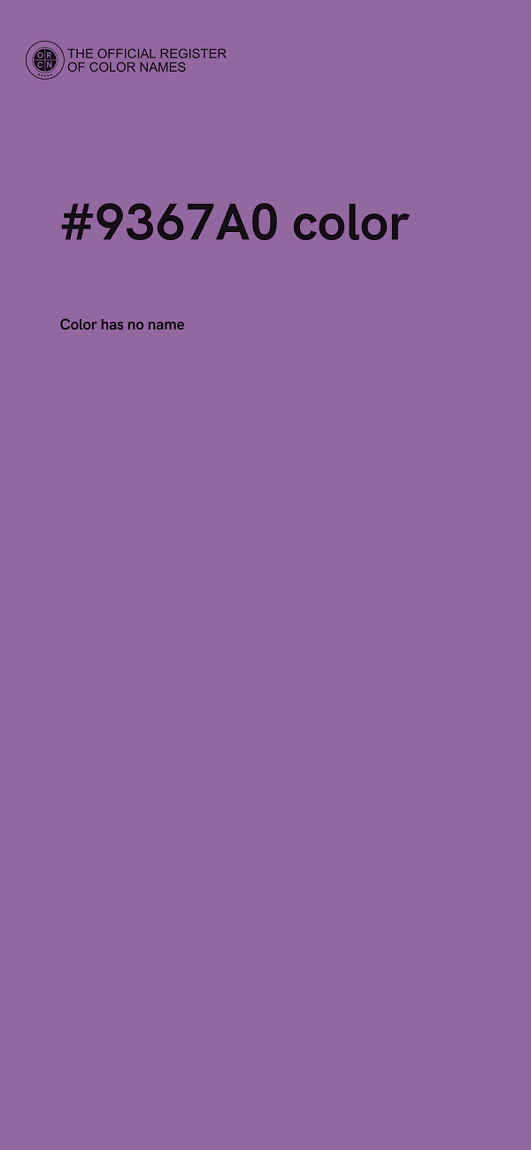 #9367A0 color image