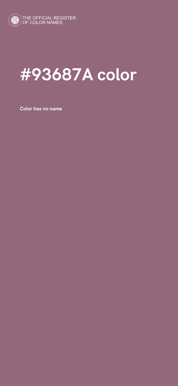 #93687A color image