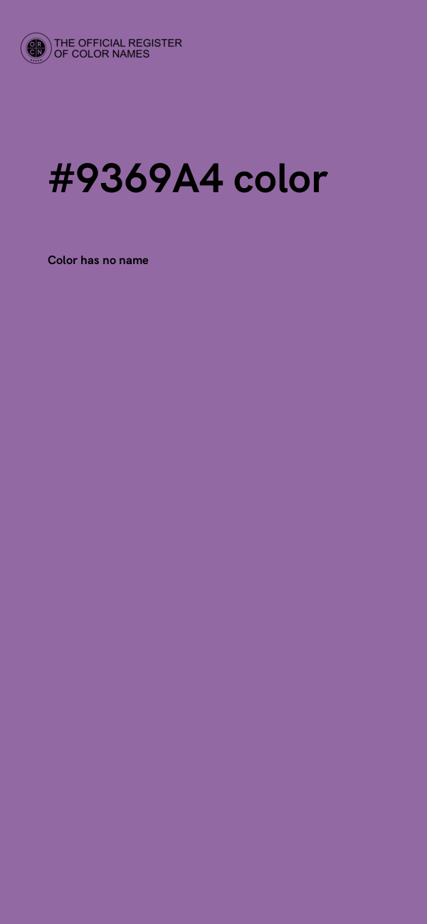 #9369A4 color image