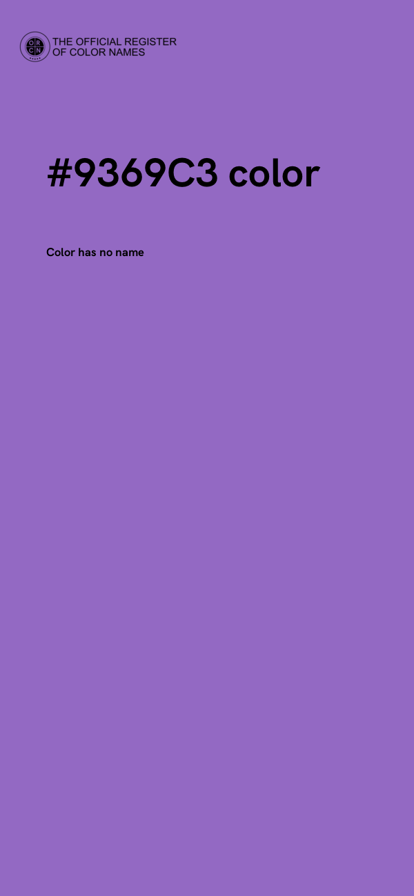 #9369C3 color image