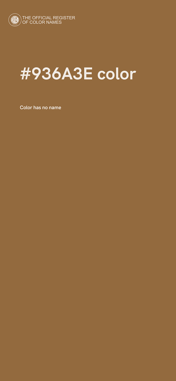 #936A3E color image