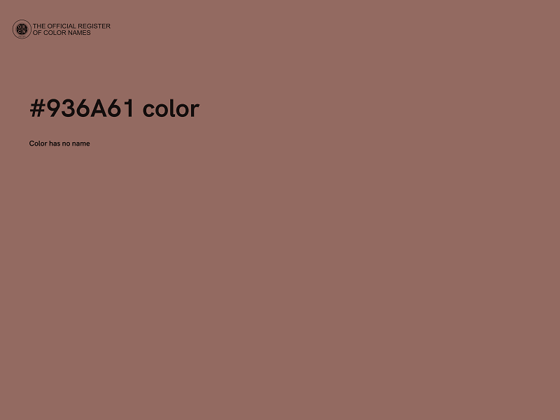 #936A61 color image