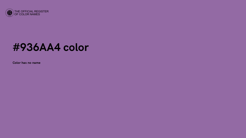 #936AA4 color image