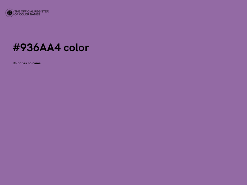 #936AA4 color image
