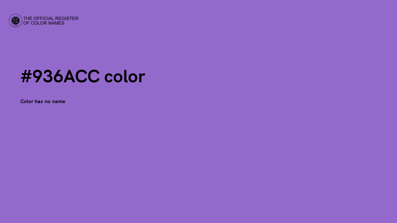 #936ACC color image