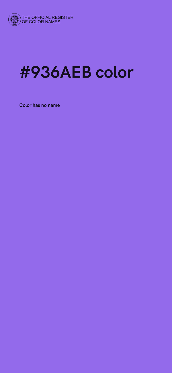 #936AEB color image
