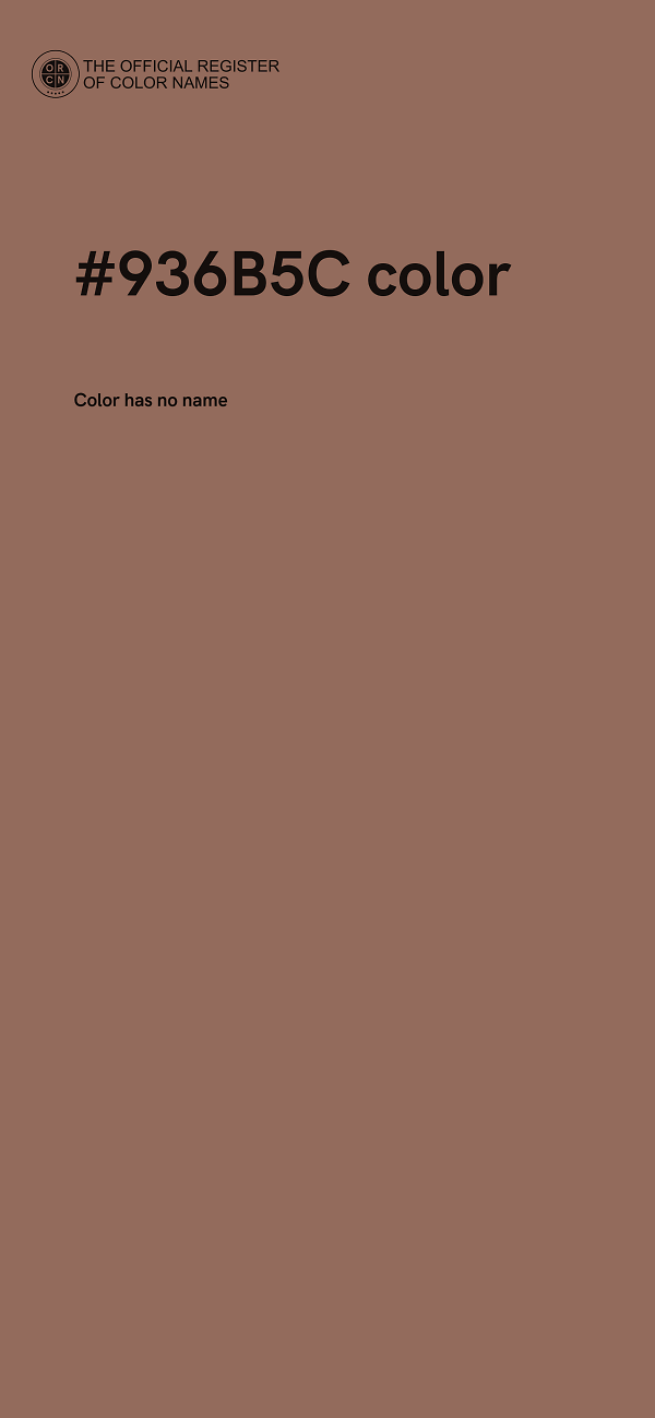 #936B5C color image