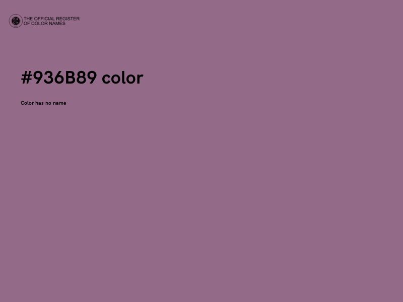 #936B89 color image