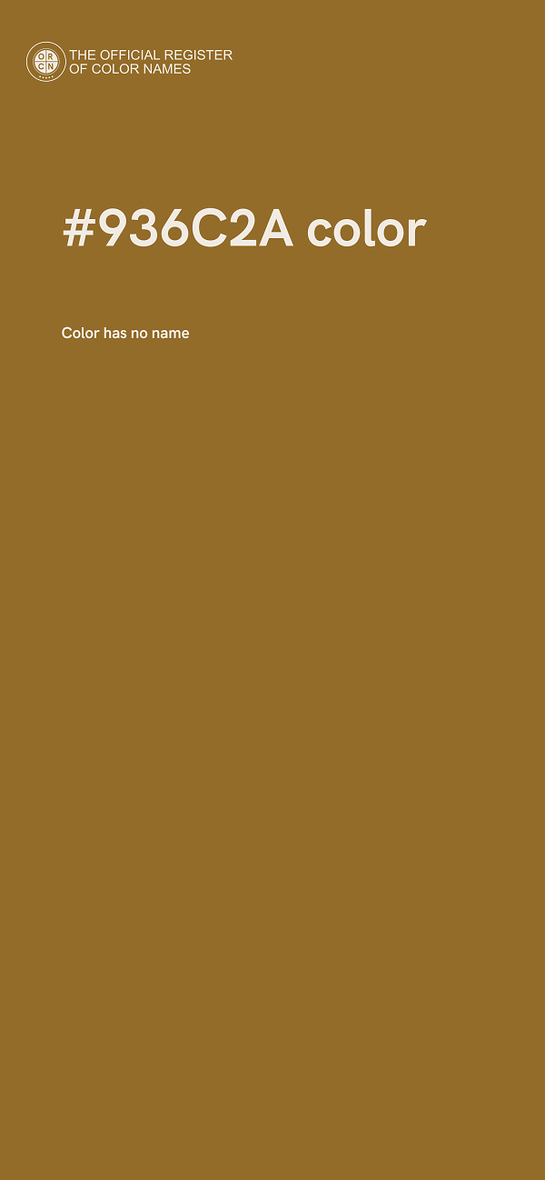 #936C2A color image