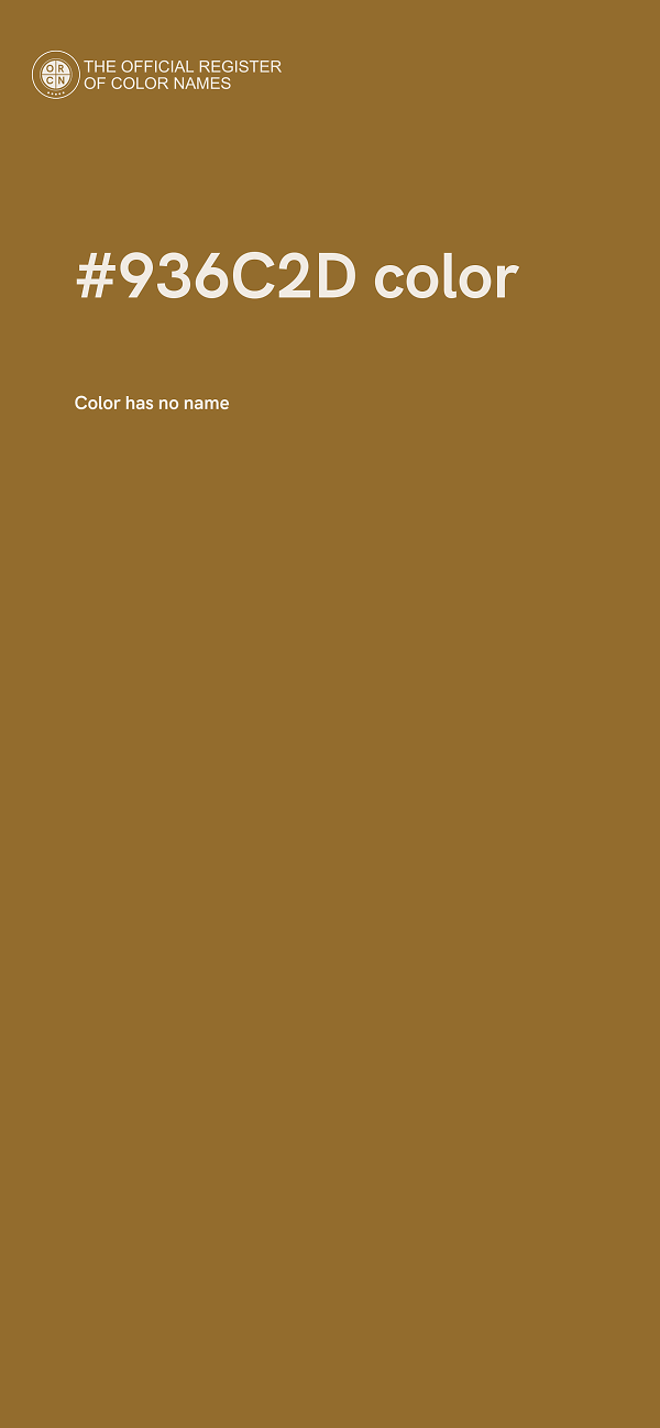 #936C2D color image