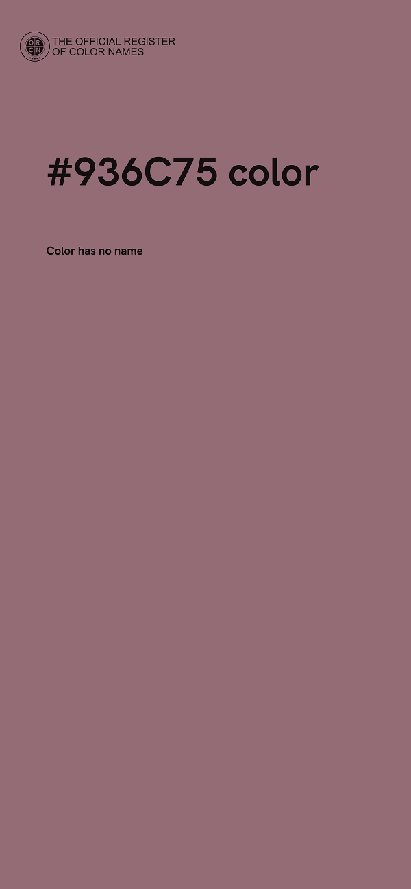 #936C75 color image