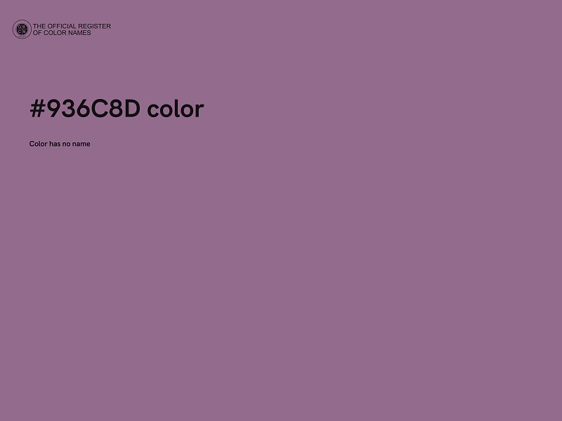 #936C8D color image