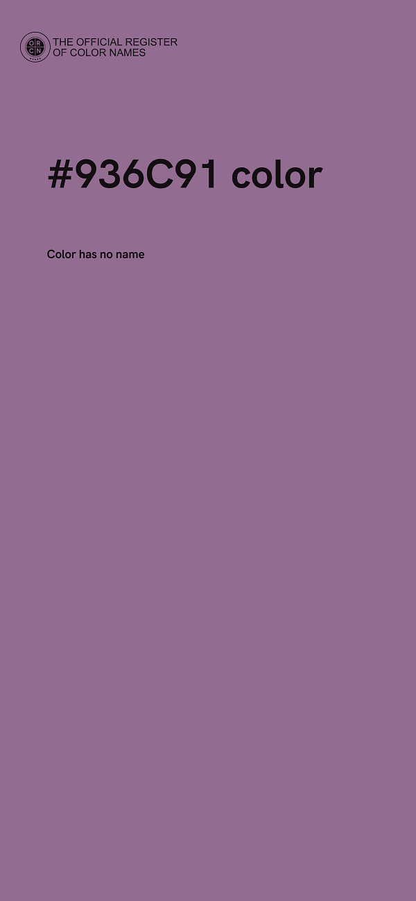 #936C91 color image