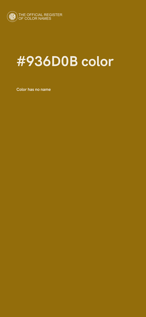#936D0B color image