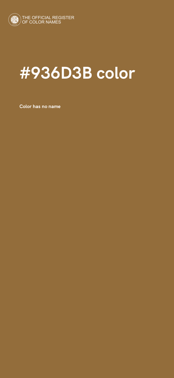 #936D3B color image