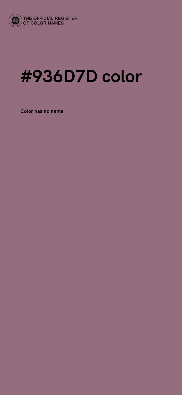 #936D7D color image