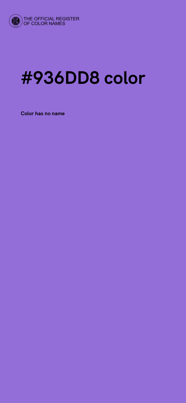 #936DD8 color image