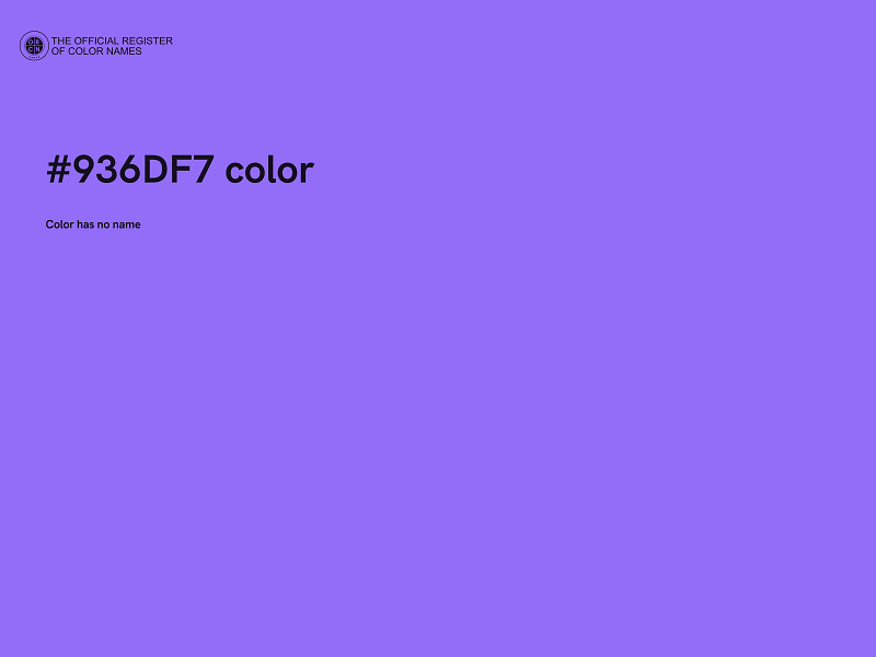 #936DF7 color image