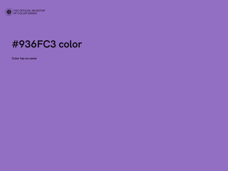 #936FC3 color image