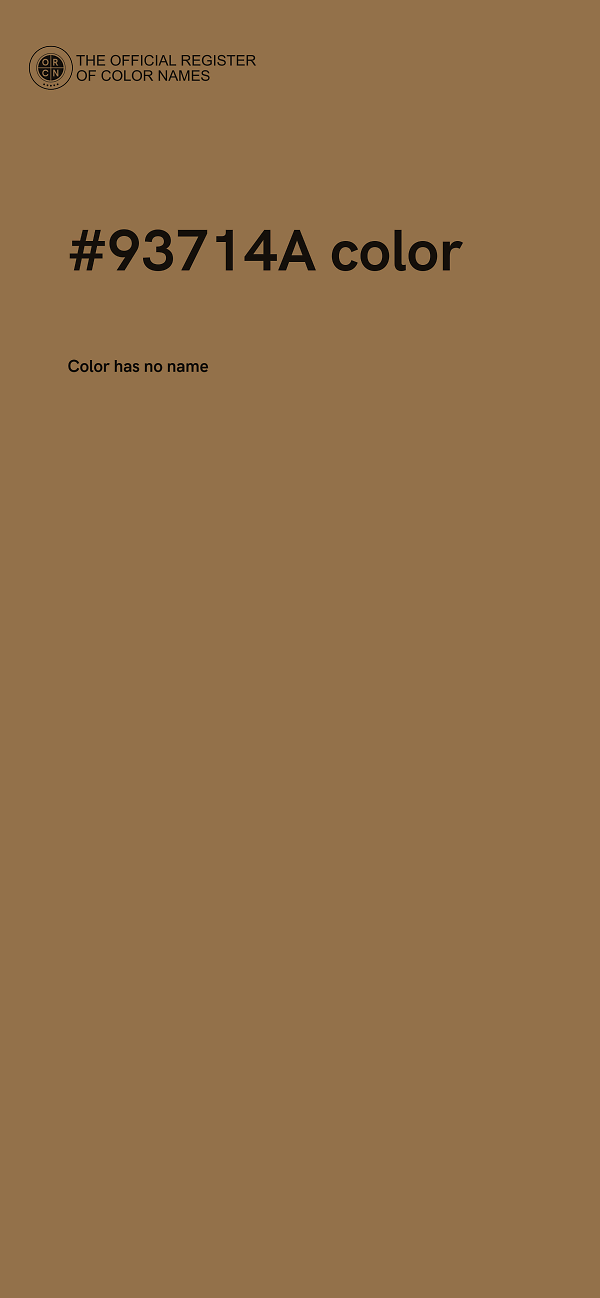 #93714A color image