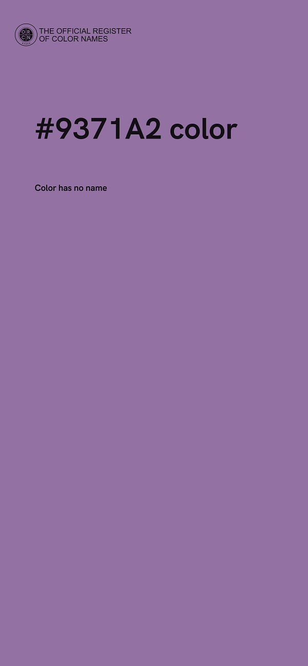 #9371A2 color image