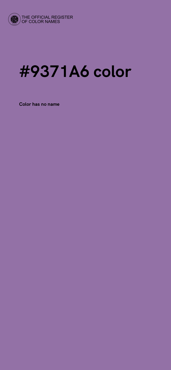 #9371A6 color image