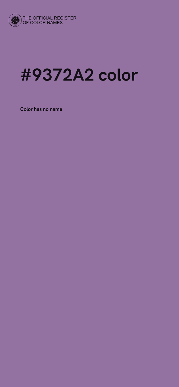 #9372A2 color image