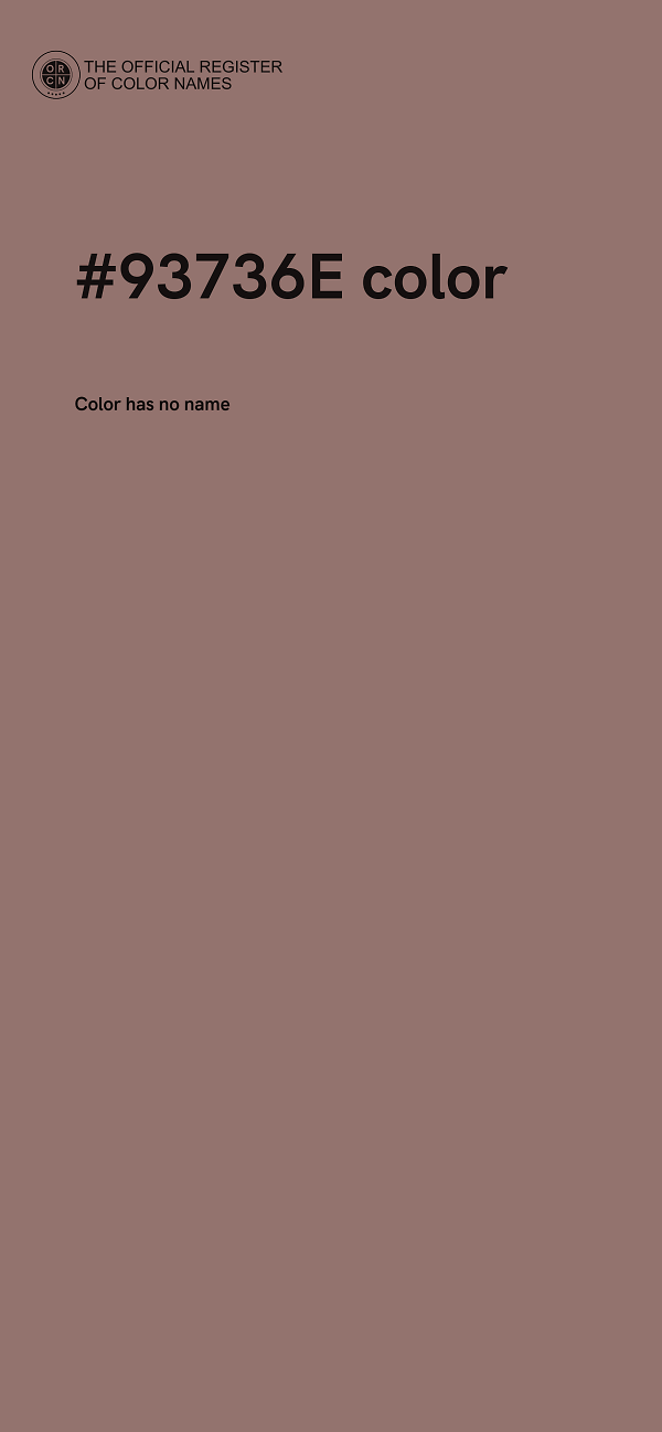 #93736E color image