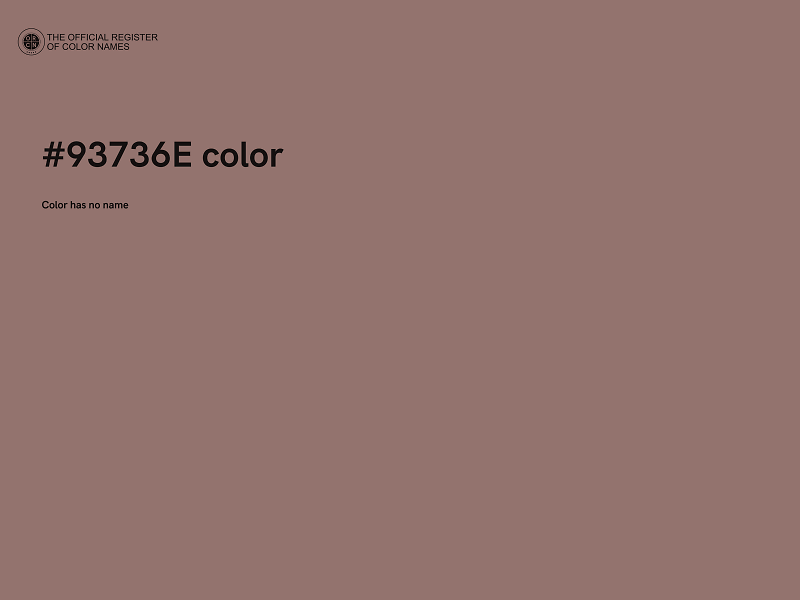 #93736E color image