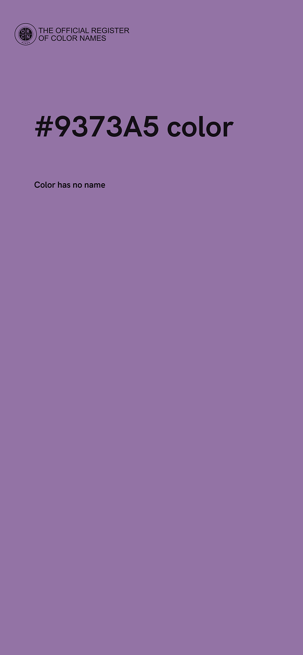 #9373A5 color image