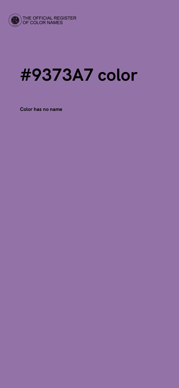 #9373A7 color image