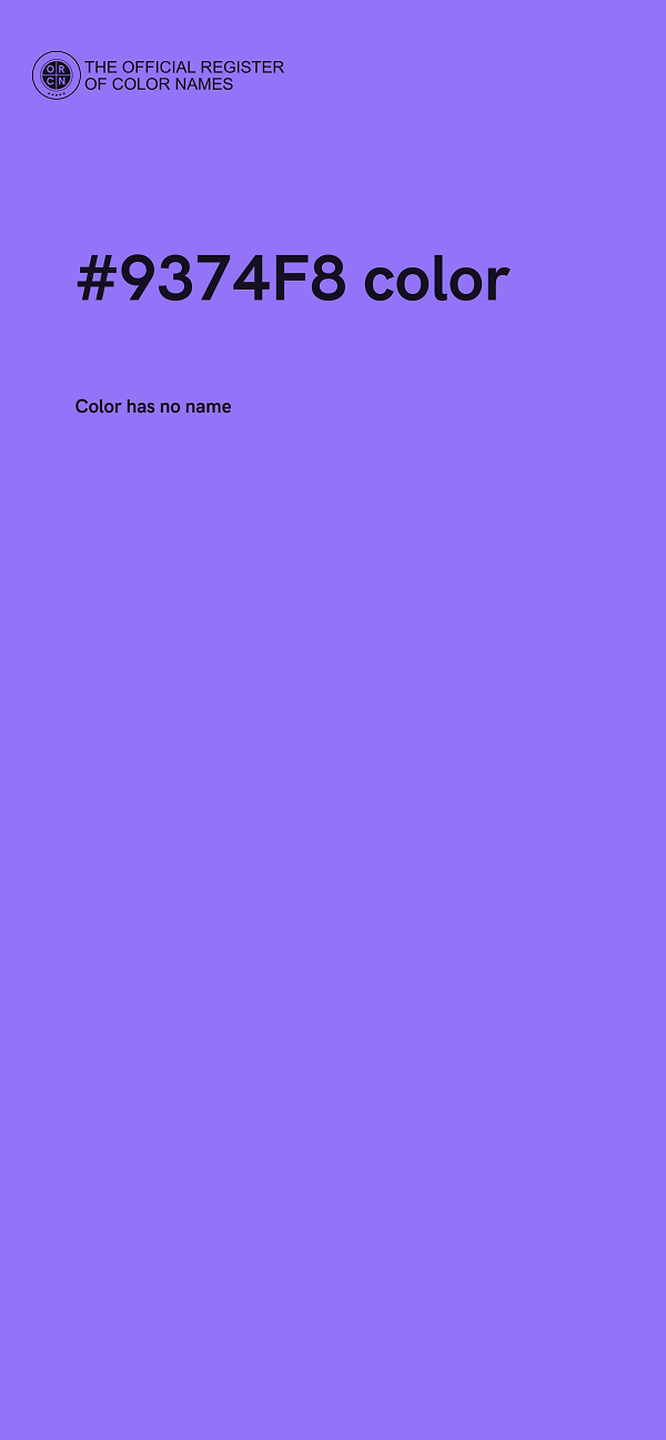#9374F8 color image