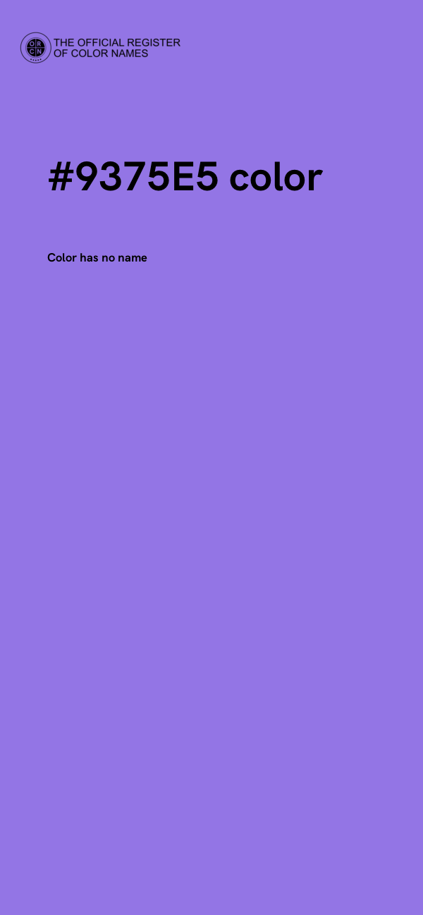 #9375E5 color image