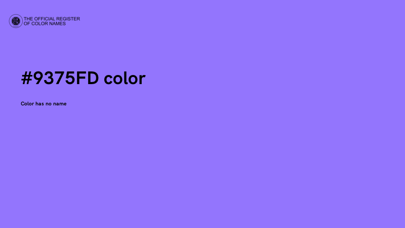 #9375FD color image