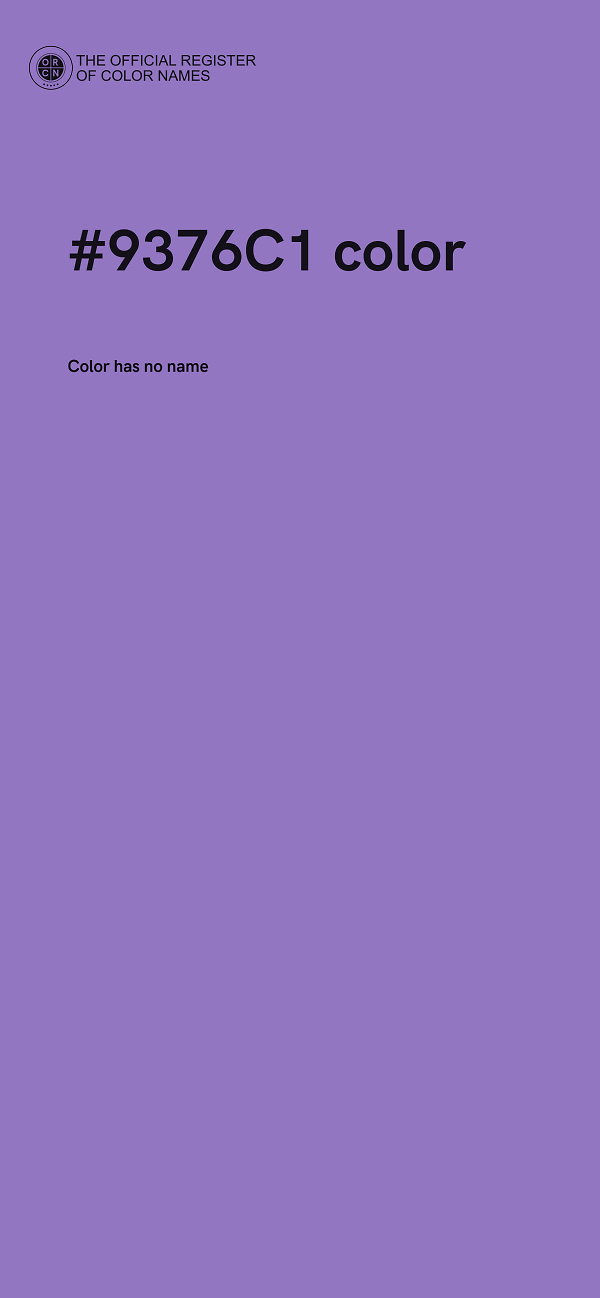 #9376C1 color image