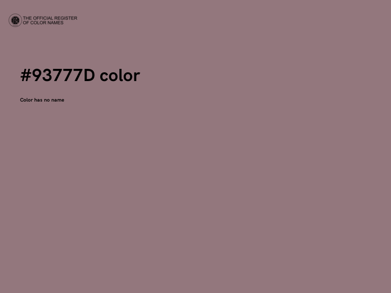 #93777D color image