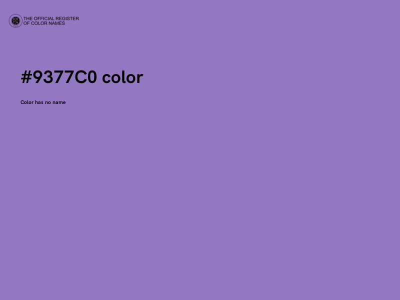 #9377C0 color image